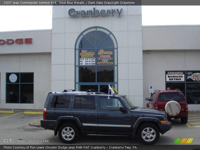 Steel Blue Metallic / Dark Slate Gray/Light Graystone 2007 Jeep Commander Limited 4x4
