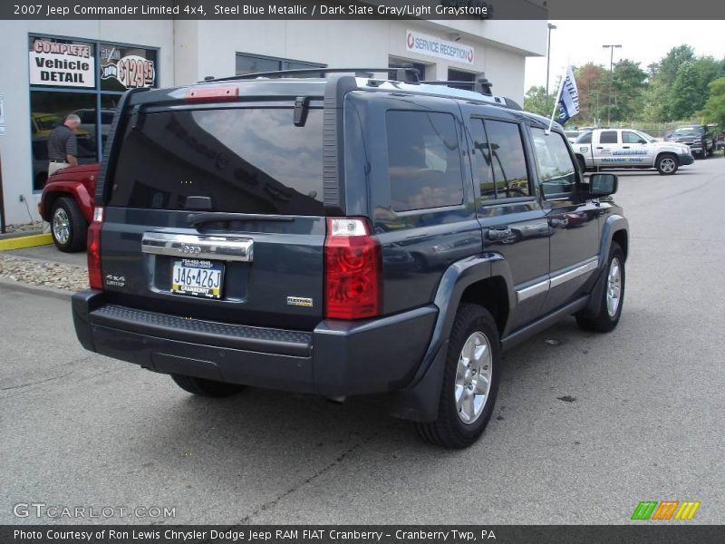 Steel Blue Metallic / Dark Slate Gray/Light Graystone 2007 Jeep Commander Limited 4x4