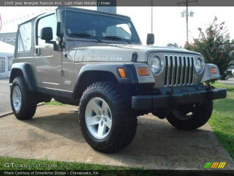 Light Khaki Metallic / Khaki 2005 Jeep Wrangler Rubicon 4x4