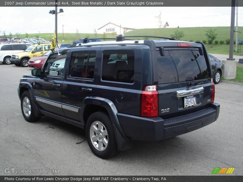Steel Blue Metallic / Dark Slate Gray/Light Graystone 2007 Jeep Commander Limited 4x4