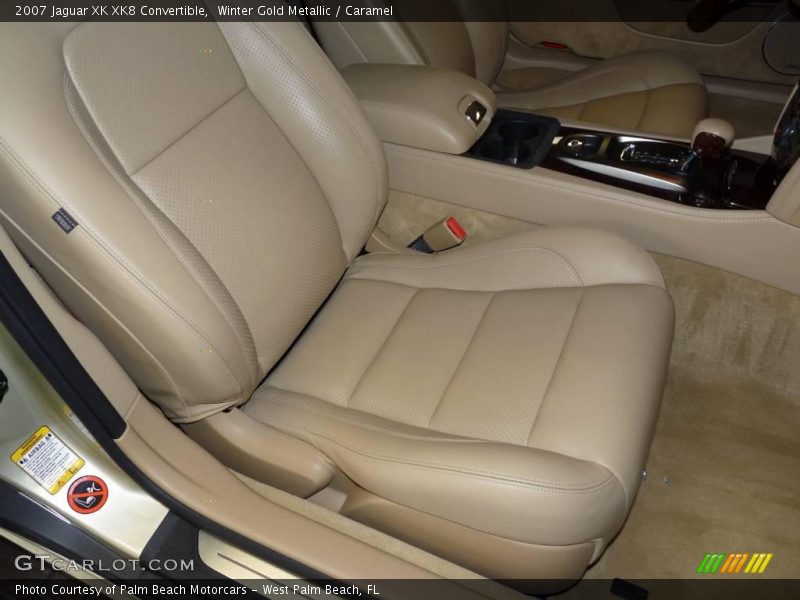 Winter Gold Metallic / Caramel 2007 Jaguar XK XK8 Convertible
