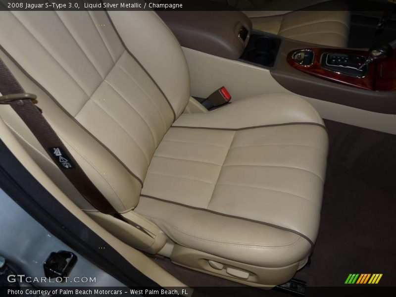 Liquid Silver Metallic / Champagne 2008 Jaguar S-Type 3.0