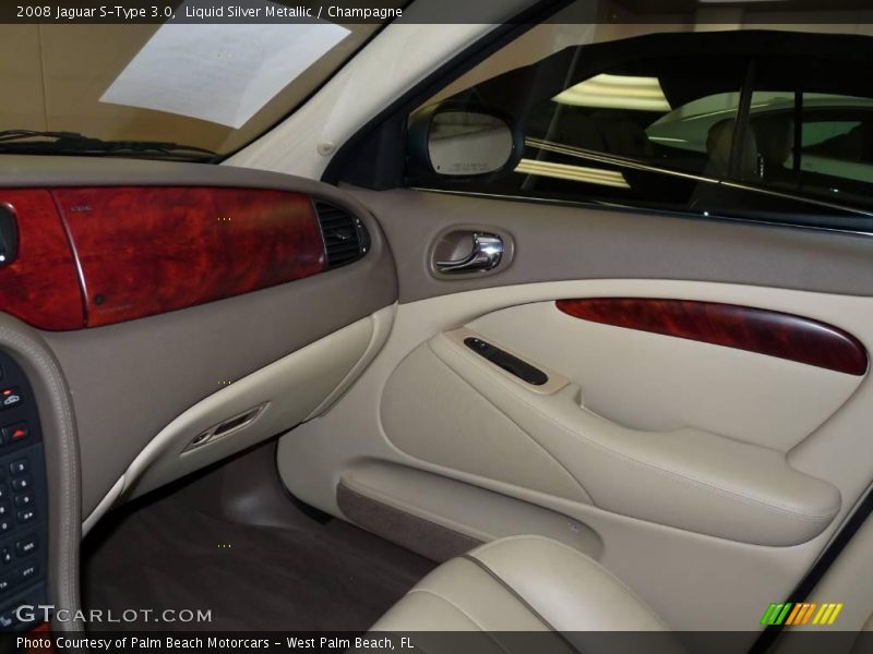 Liquid Silver Metallic / Champagne 2008 Jaguar S-Type 3.0