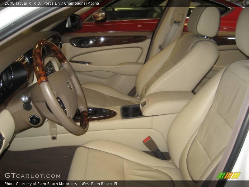 Porcelain / Champagne/Mocha 2008 Jaguar XJ XJ8