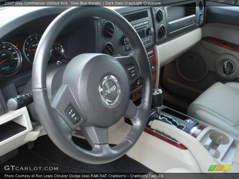 Steel Blue Metallic / Dark Slate Gray/Light Graystone 2007 Jeep Commander Limited 4x4