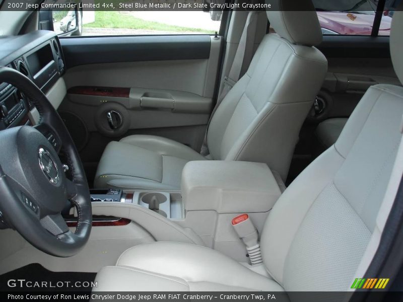 Steel Blue Metallic / Dark Slate Gray/Light Graystone 2007 Jeep Commander Limited 4x4