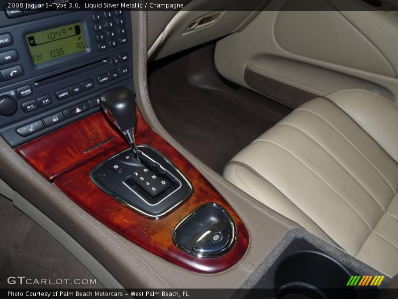 Liquid Silver Metallic / Champagne 2008 Jaguar S-Type 3.0