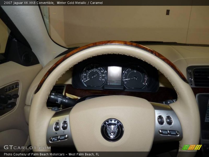 Winter Gold Metallic / Caramel 2007 Jaguar XK XK8 Convertible