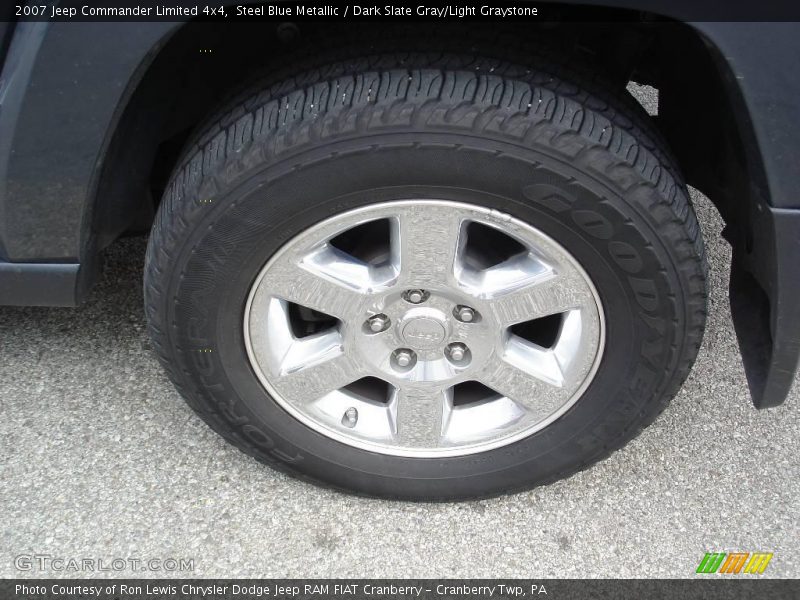 Steel Blue Metallic / Dark Slate Gray/Light Graystone 2007 Jeep Commander Limited 4x4