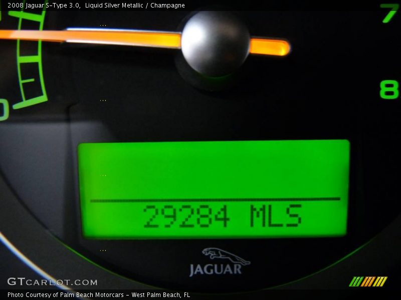 Liquid Silver Metallic / Champagne 2008 Jaguar S-Type 3.0