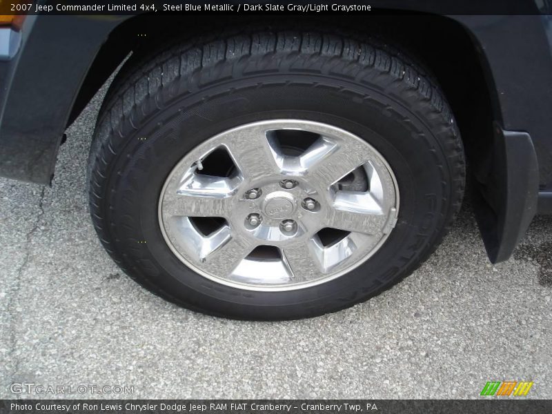 Steel Blue Metallic / Dark Slate Gray/Light Graystone 2007 Jeep Commander Limited 4x4