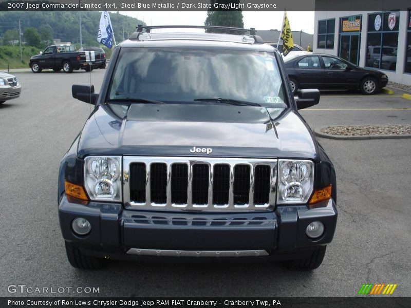 Steel Blue Metallic / Dark Slate Gray/Light Graystone 2007 Jeep Commander Limited 4x4