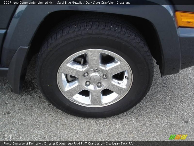 Steel Blue Metallic / Dark Slate Gray/Light Graystone 2007 Jeep Commander Limited 4x4