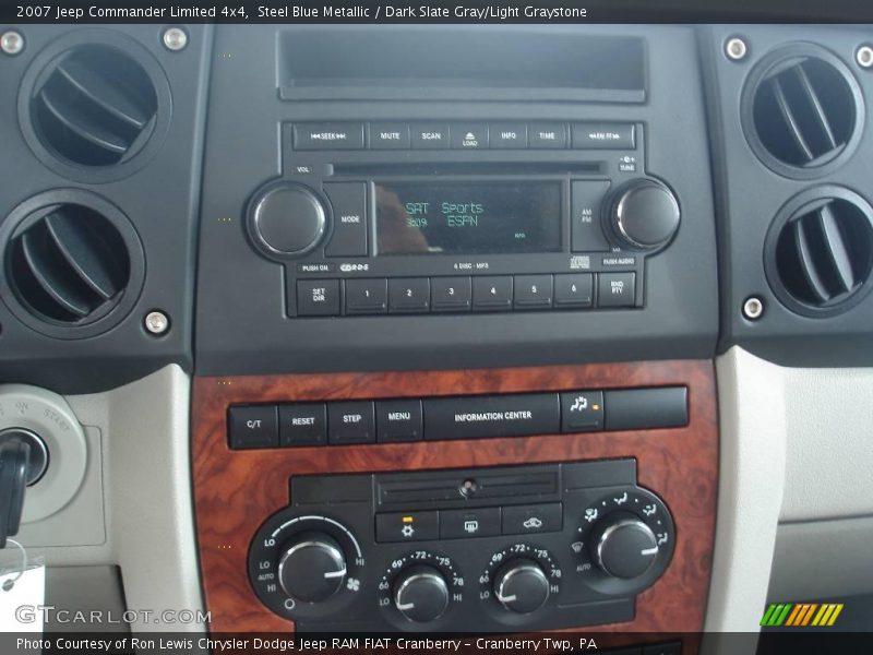 Steel Blue Metallic / Dark Slate Gray/Light Graystone 2007 Jeep Commander Limited 4x4