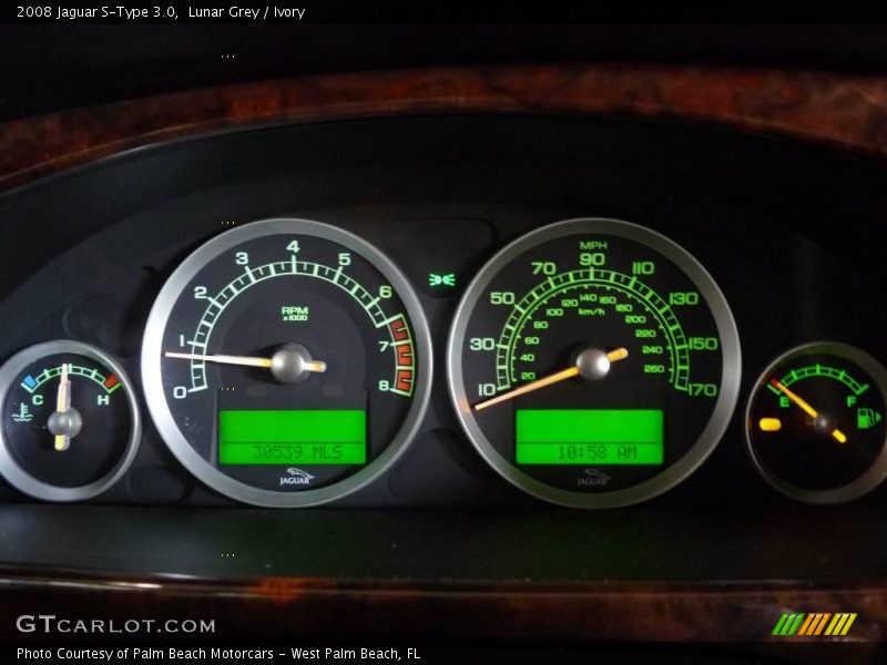 Lunar Grey / Ivory 2008 Jaguar S-Type 3.0