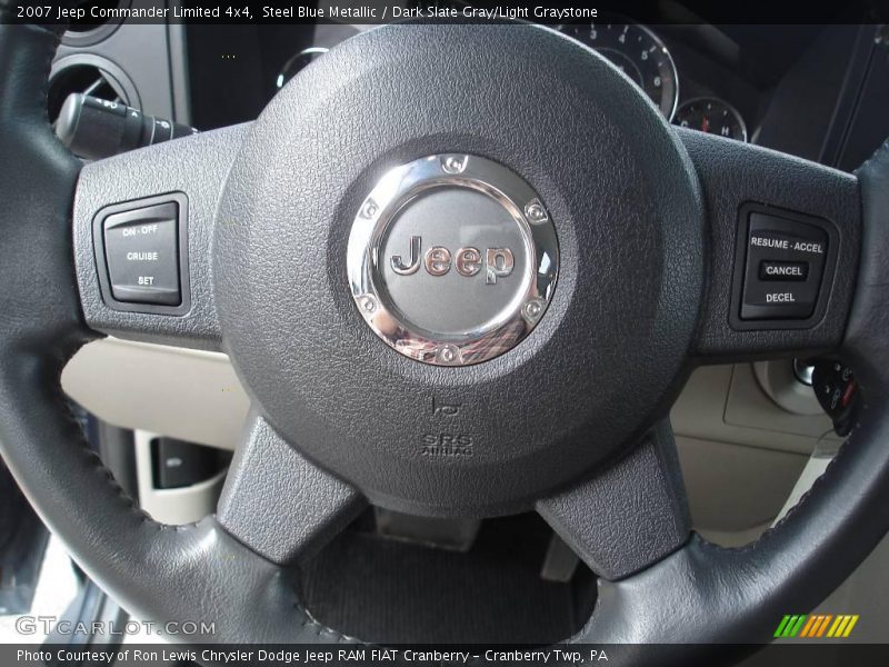 Steel Blue Metallic / Dark Slate Gray/Light Graystone 2007 Jeep Commander Limited 4x4
