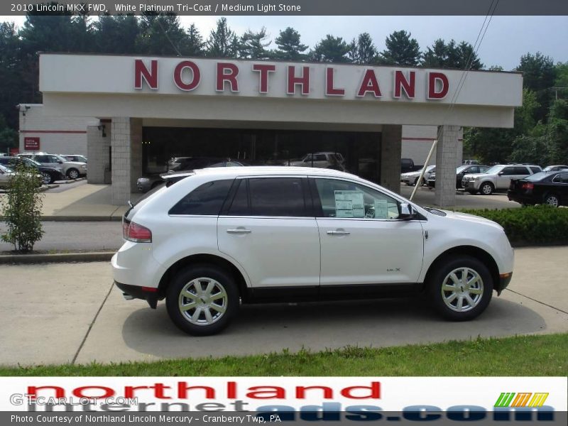 White Platinum Tri-Coat / Medium Light Stone 2010 Lincoln MKX FWD