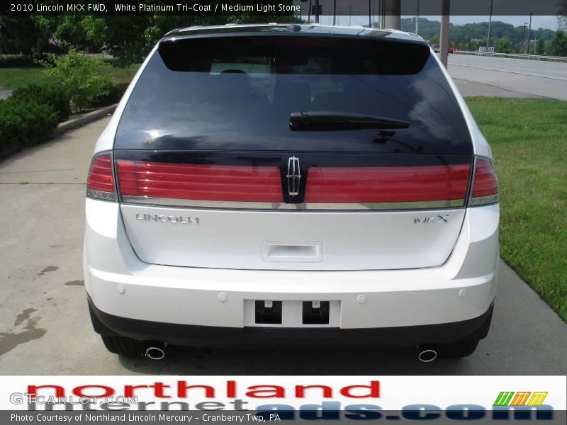 White Platinum Tri-Coat / Medium Light Stone 2010 Lincoln MKX FWD