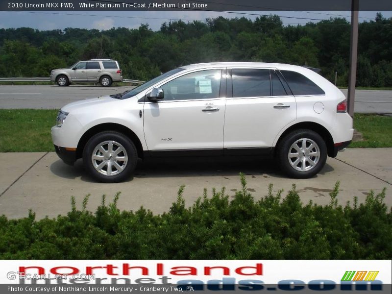 White Platinum Tri-Coat / Medium Light Stone 2010 Lincoln MKX FWD