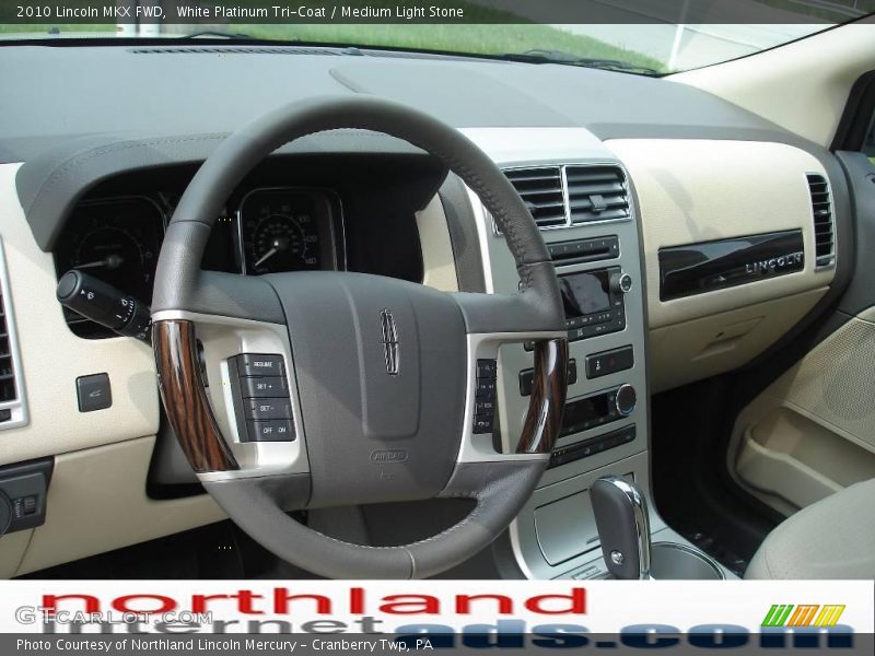 White Platinum Tri-Coat / Medium Light Stone 2010 Lincoln MKX FWD