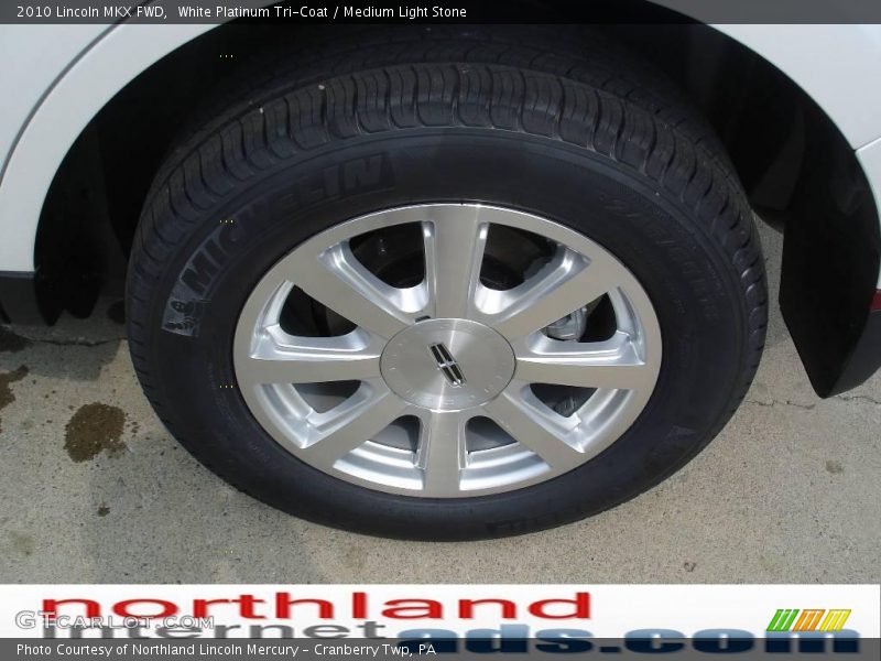White Platinum Tri-Coat / Medium Light Stone 2010 Lincoln MKX FWD