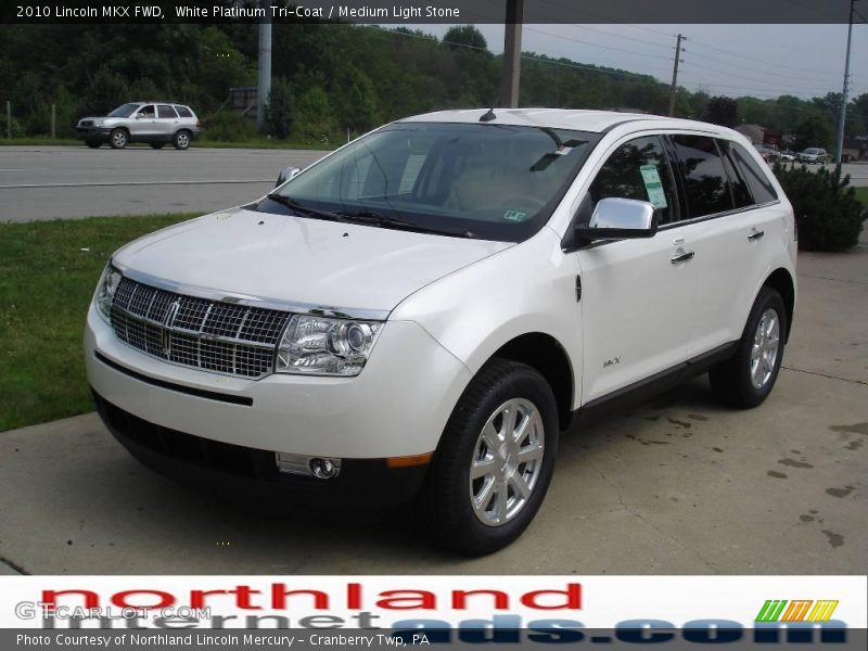 White Platinum Tri-Coat / Medium Light Stone 2010 Lincoln MKX FWD