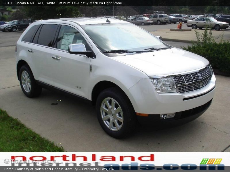 White Platinum Tri-Coat / Medium Light Stone 2010 Lincoln MKX FWD