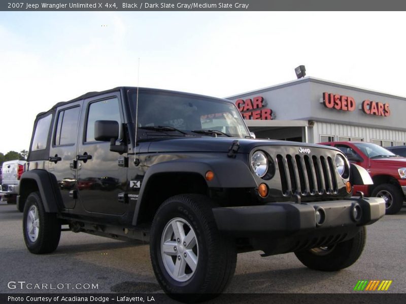 Black / Dark Slate Gray/Medium Slate Gray 2007 Jeep Wrangler Unlimited X 4x4