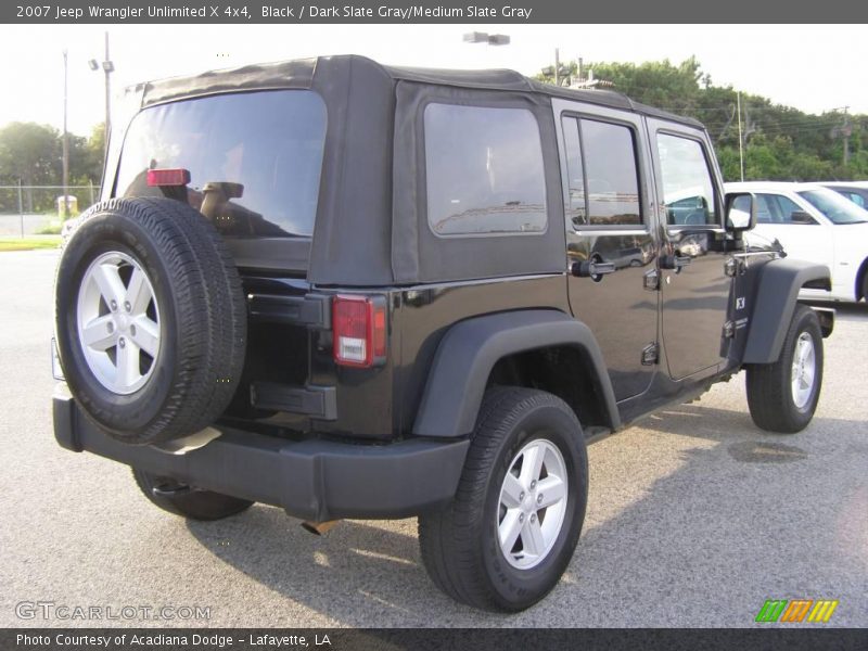 Black / Dark Slate Gray/Medium Slate Gray 2007 Jeep Wrangler Unlimited X 4x4