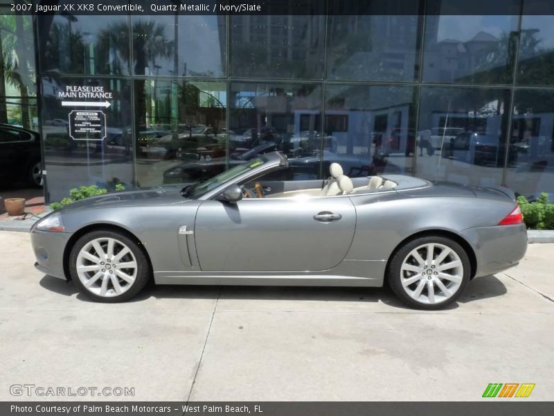 Quartz Metallic / Ivory/Slate 2007 Jaguar XK XK8 Convertible