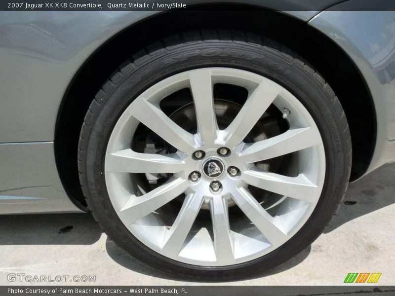 Quartz Metallic / Ivory/Slate 2007 Jaguar XK XK8 Convertible