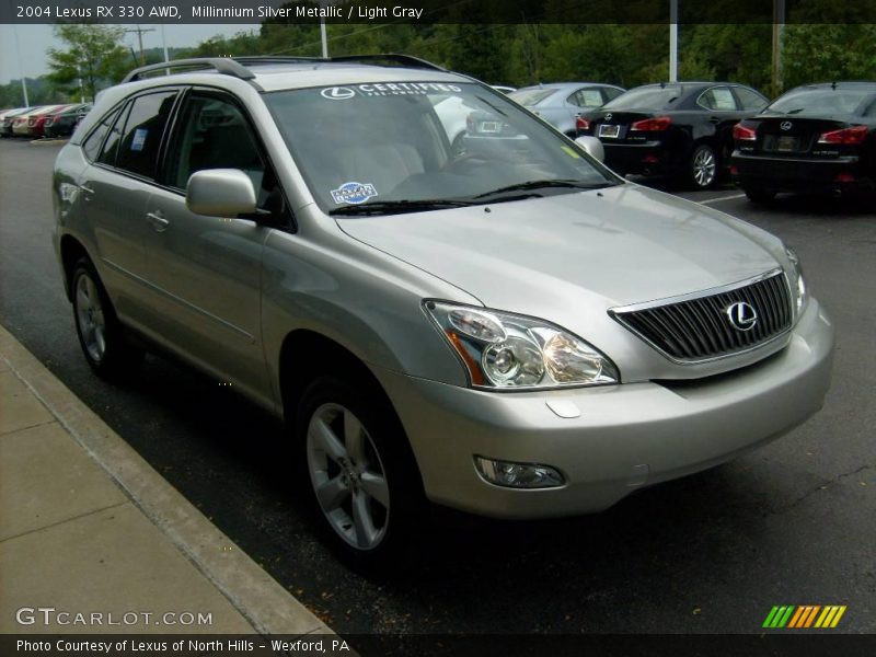 Millinnium Silver Metallic / Light Gray 2004 Lexus RX 330 AWD