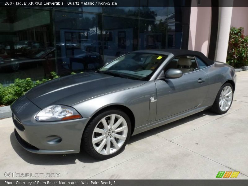 Quartz Metallic / Ivory/Slate 2007 Jaguar XK XK8 Convertible