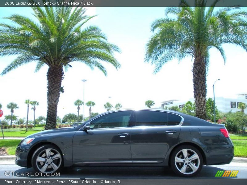 Smoky Granite Mica / Black 2008 Lexus GS 350