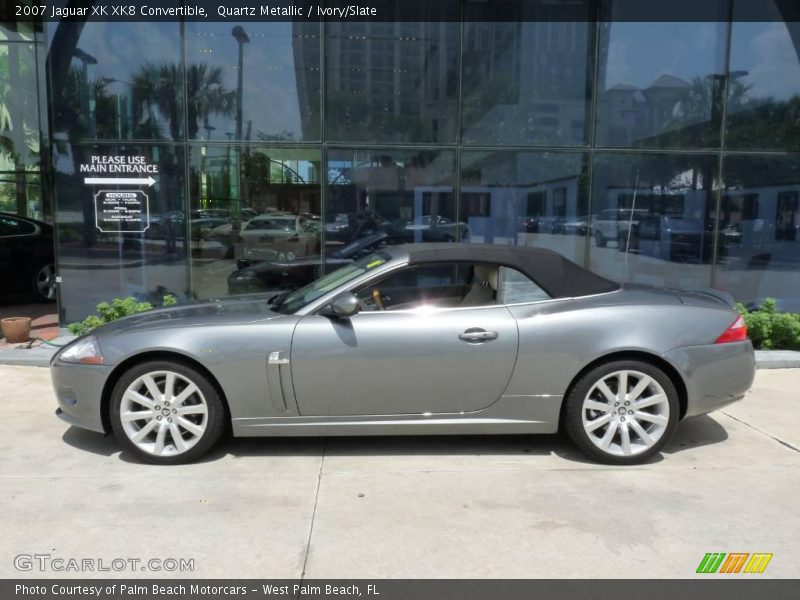 Quartz Metallic / Ivory/Slate 2007 Jaguar XK XK8 Convertible