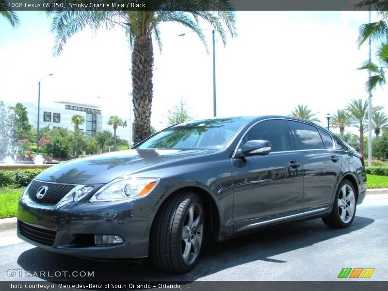 Smoky Granite Mica / Black 2008 Lexus GS 350