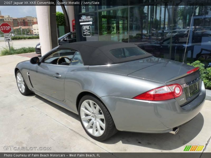 Quartz Metallic / Ivory/Slate 2007 Jaguar XK XK8 Convertible