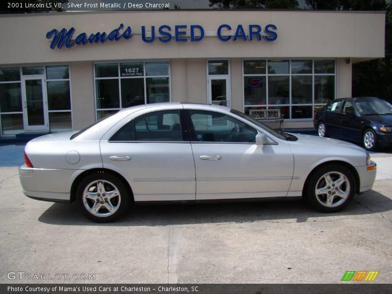 Silver Frost Metallic / Deep Charcoal 2001 Lincoln LS V8