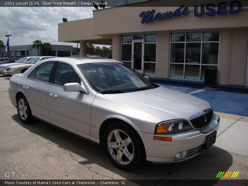 Silver Frost Metallic / Deep Charcoal 2001 Lincoln LS V8