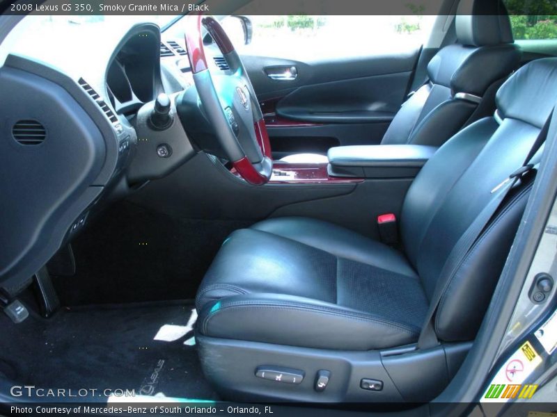 Smoky Granite Mica / Black 2008 Lexus GS 350