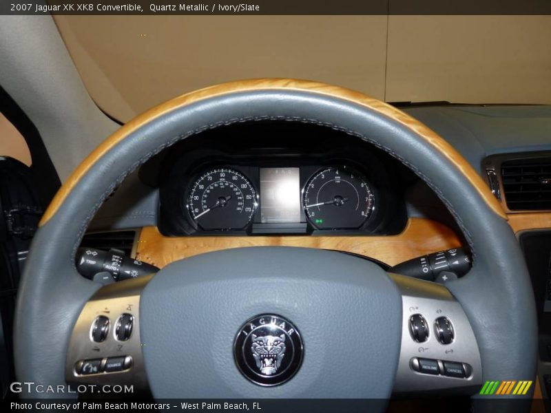 Quartz Metallic / Ivory/Slate 2007 Jaguar XK XK8 Convertible