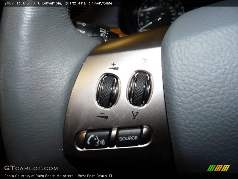 Quartz Metallic / Ivory/Slate 2007 Jaguar XK XK8 Convertible