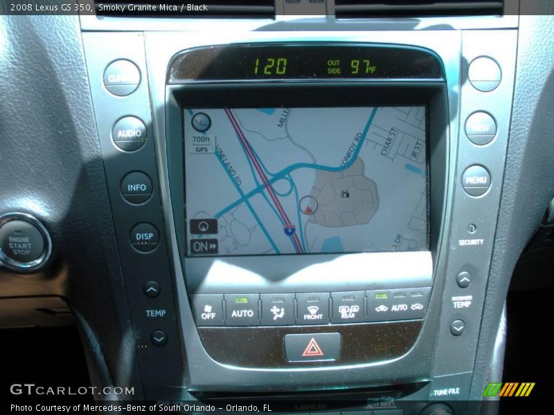 Smoky Granite Mica / Black 2008 Lexus GS 350