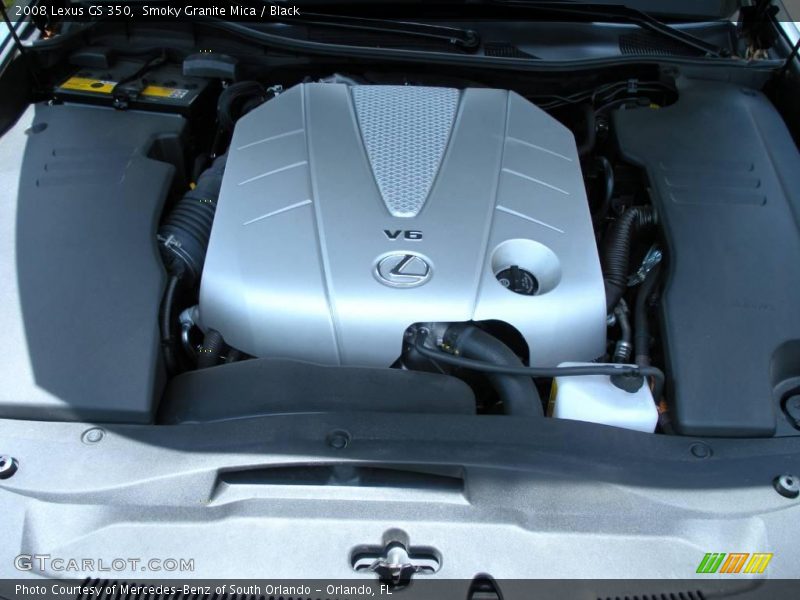 Smoky Granite Mica / Black 2008 Lexus GS 350