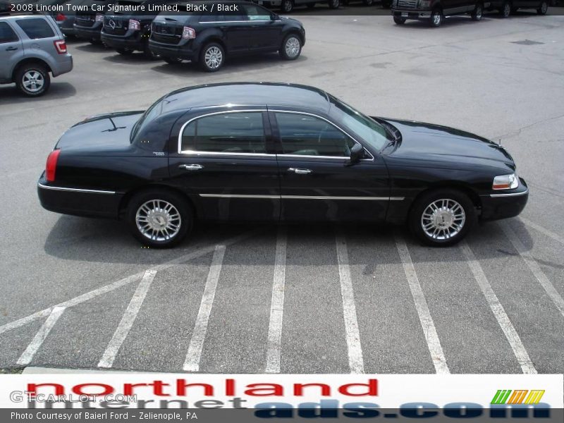 Black / Black 2008 Lincoln Town Car Signature Limited