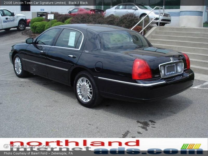 Black / Black 2008 Lincoln Town Car Signature Limited
