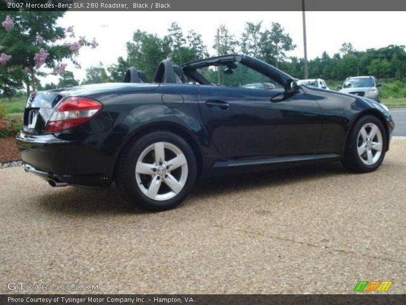 Black / Black 2007 Mercedes-Benz SLK 280 Roadster