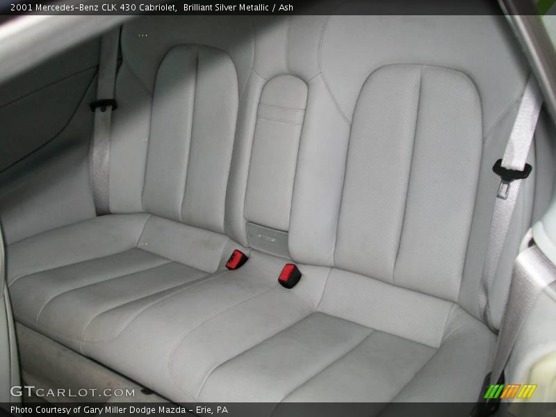 Brilliant Silver Metallic / Ash 2001 Mercedes-Benz CLK 430 Cabriolet