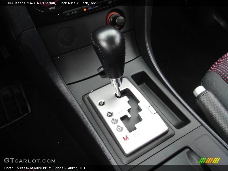 Black Mica / Black/Red 2004 Mazda MAZDA3 s Sedan