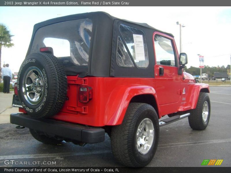 Flame Red / Dark Slate Gray 2003 Jeep Wrangler X 4x4 Freedom Edition